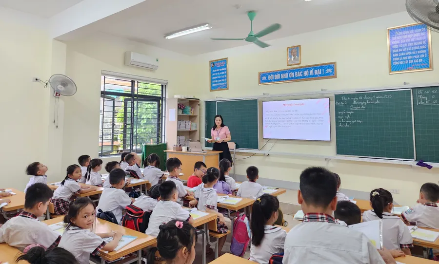 Trường Tiểu học Trường Thi, TP Vinh, Nghệ An vận động xã hội hóa để mua sắm điều hòa trong các phòng học.