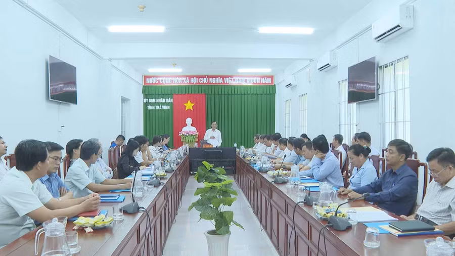 Tỉnh Trà Vinh họp Ban Chỉ đạo Kỳ thi tốt nghiệp THPT năm 2023. Ảnh: H. Hà.