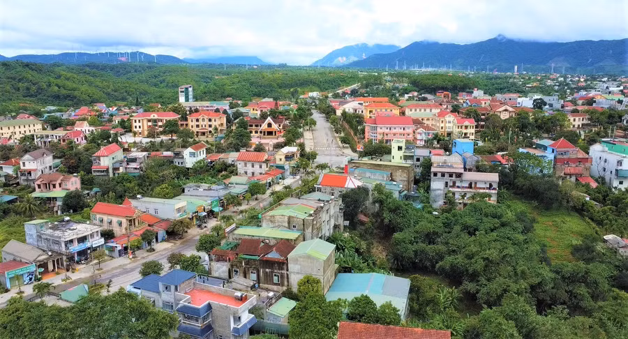 Đô thị Khe Sanh, “thủ phủ” của huyện Hướng Hóa ngày càng khang trang, hiện đại.