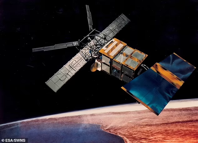 Vệ tinh châu Âu ERS-2 sắp rơi xuống Trái Đất. Ảnh: ESA