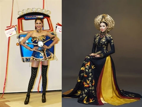 Trang phục dân tộc của Phạm Hương "nghèo" ý tưởng?