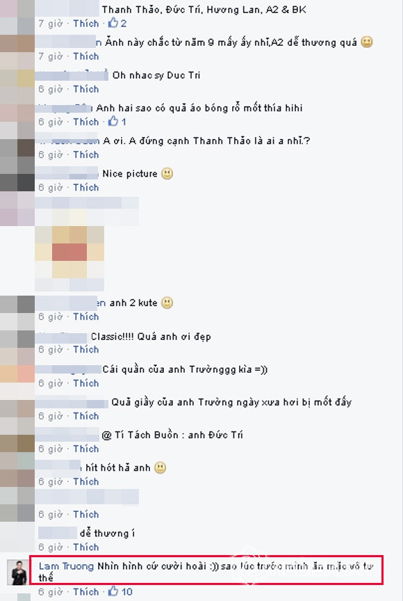 Lam Trường không nhịn được cười khi nhìn lại ảnh cũ