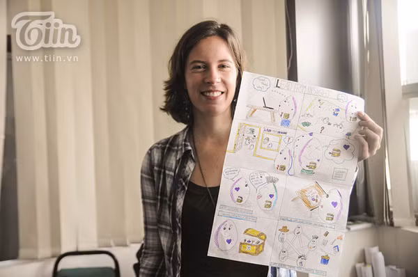 Cựu sinh viên ngoại thương và dự án chép bài bằng tranh