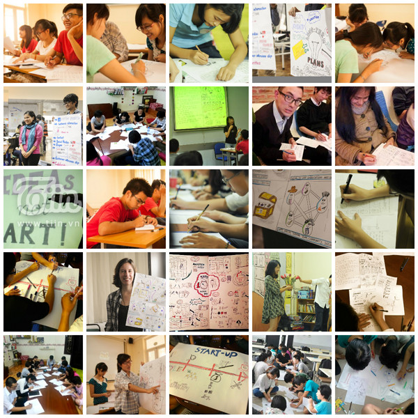 Cựu sinh viên ngoại thương và dự án chép bài bằng tranh