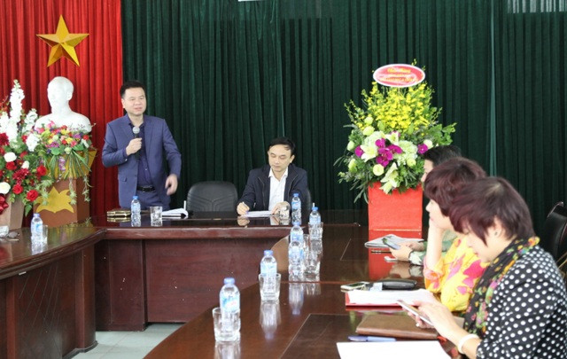 Tổng Biên tập Triệu Ngọc Lâm phát biểu tại buổi làm việc Tổng Biên tập Triệu Ngọc Lâm phát biểu tại buổi làm việc