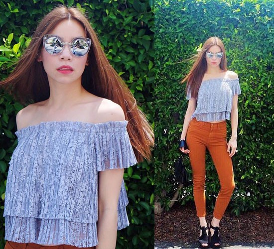 Thường xuyên tập luyện, thực hiện nhiều bài vũ đạo khó cùng sự mềm dẻo của cơ thể đã giúp mẹ bé Subeo có vóc dáng lý tưởng. Gu thời trang sành điệu của 5 bà mẹ Vbiz