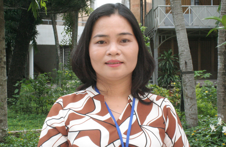 Bà Trần Hồng Thắm - Giám đốc Sở GD&ĐT TP Cần Thơ. Ảnh: QN