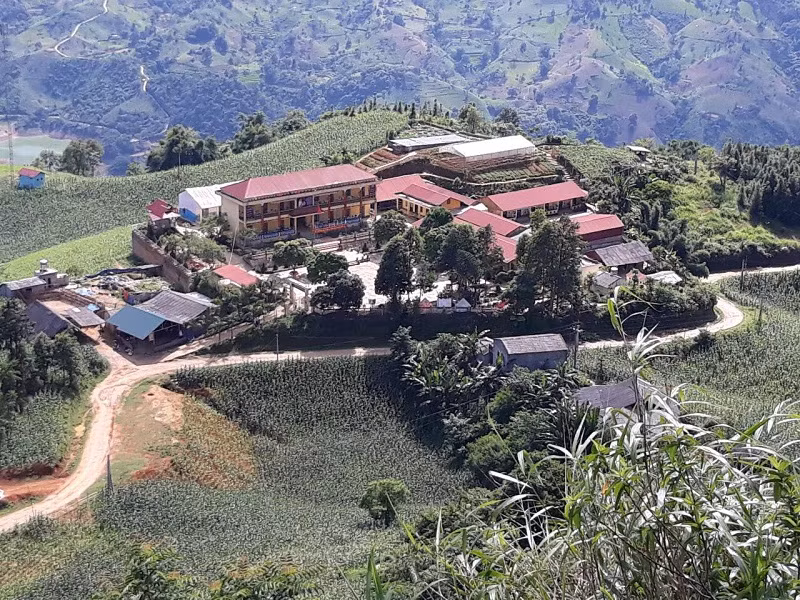 Trường PTDTBT Tiểu học Hoàng Thu Phố số 2 (Bắc Hà – Lào Cai). Ảnh: TG