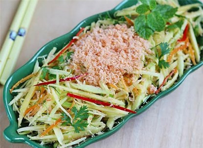 nộm ngao, ổi, dưa chuột nộm ngao, ổi, dưa chuột