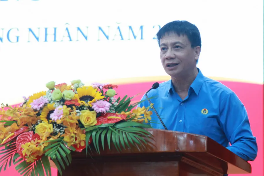 Ông Nguyễn Ngọc Ân - Chủ tịch Công đoàn Giáo dục Việt Nam. Ảnh: Lan Anh