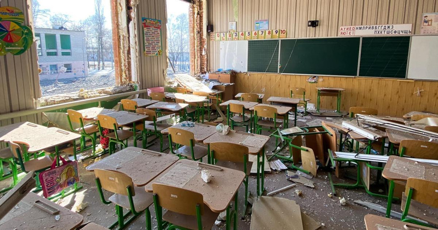 Một lớp học ở Kharkiv, Ukraine. Một lớp học ở Kharkiv, Ukraine.