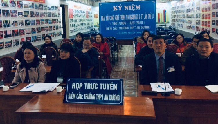 Điểm cầu trực tuyến tại Trường THPT An Dương Điểm cầu trực tuyến tại Trường THPT An Dương