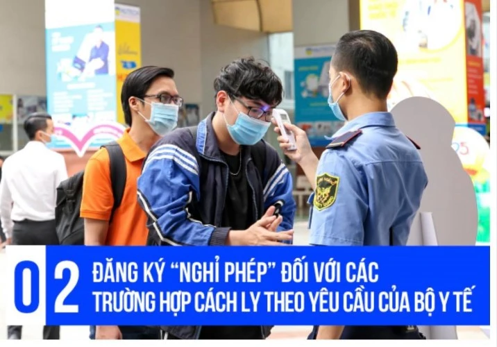 Khi trở lại học tập, nếu sinh viên đến từ các vùng đang có dịch Covid-19 được khuyến cáo tự cách ly tại nhà và xin “nghỉ phép” học.