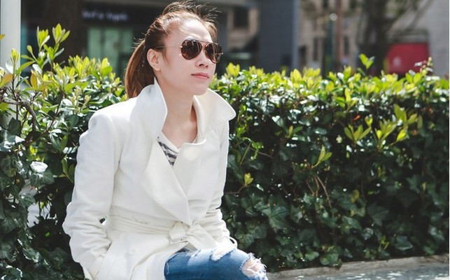 Mỹ Tâm lạnh lùng trên đường phố Nhật Bản
