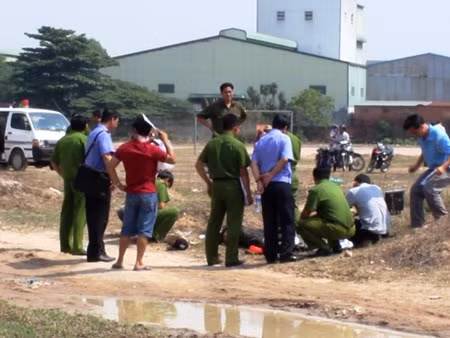 Hiện trường nơi phát hiện xác chết.