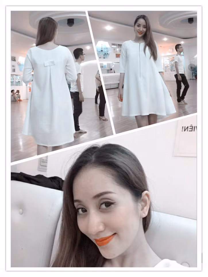 Khánh Thi điệu đà diện váy bầu, Ngọc Trinh hồn nhiên ăn vặt