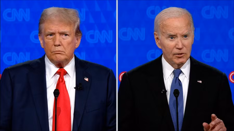 Tranh luận Biden - Trump cho mùa bầu cử Tổng thống Mỹ 2024 đang diễn ra.
