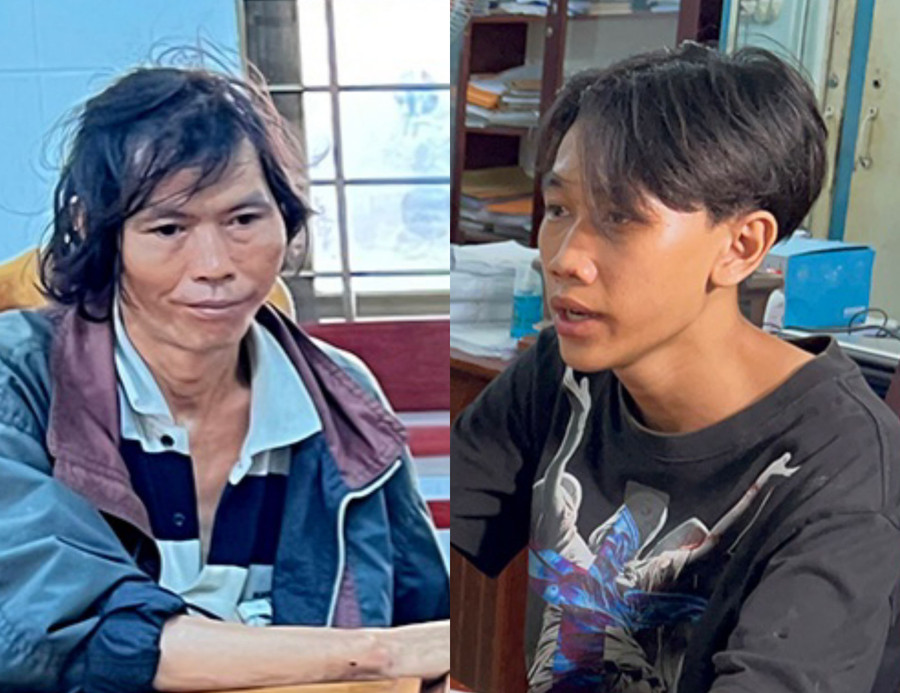 Huỳnh Trí Thành (trái) và Huỳnh Tiến Đạt tại cơ quan Công an. (Ảnh: Tiến Vũ) Huỳnh Trí Thành (trái) và Huỳnh Tiến Đạt tại cơ quan Công an. (Ảnh: Tiến Vũ)