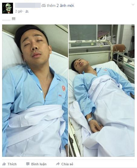 Trấn Thành nhập viện vì... nhổ răng - Ảnh 1. Trấn Thành nhập viện vì... nhổ răng - Ảnh 1.
