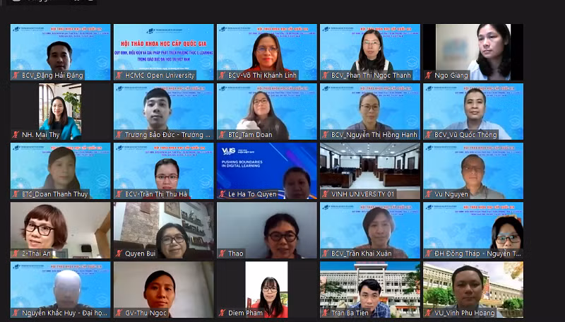 Một hội thảo quốc gia về đào tạo và phát triển phương thức E-learning do Trường ĐH Mở TPHCM tổ chức.