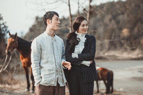 Khánh My luyện võ ở phim trường Khanh My luyen vo o phim truong