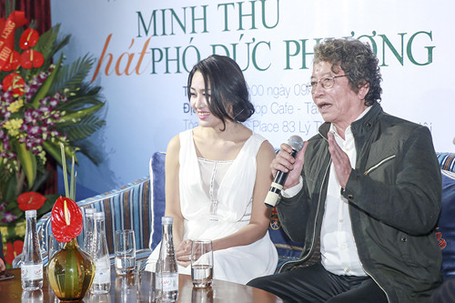 Phó Đức Phương tâm sự, ông coi Minh Thu là 