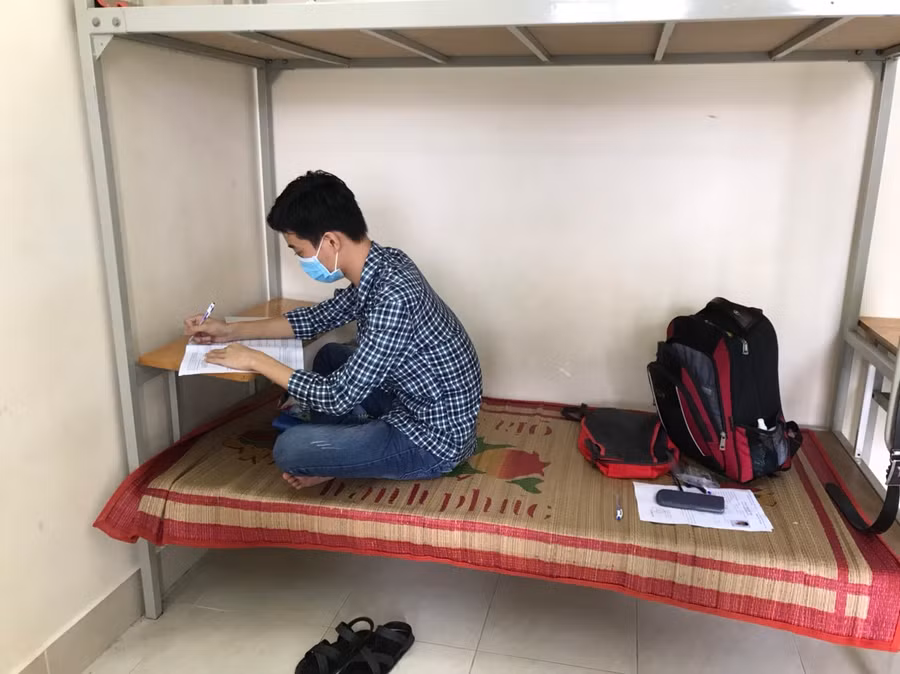 Thí sinh dự thi đợt 2 được bố trí nơi ăn, nghỉ tại điểm thi.