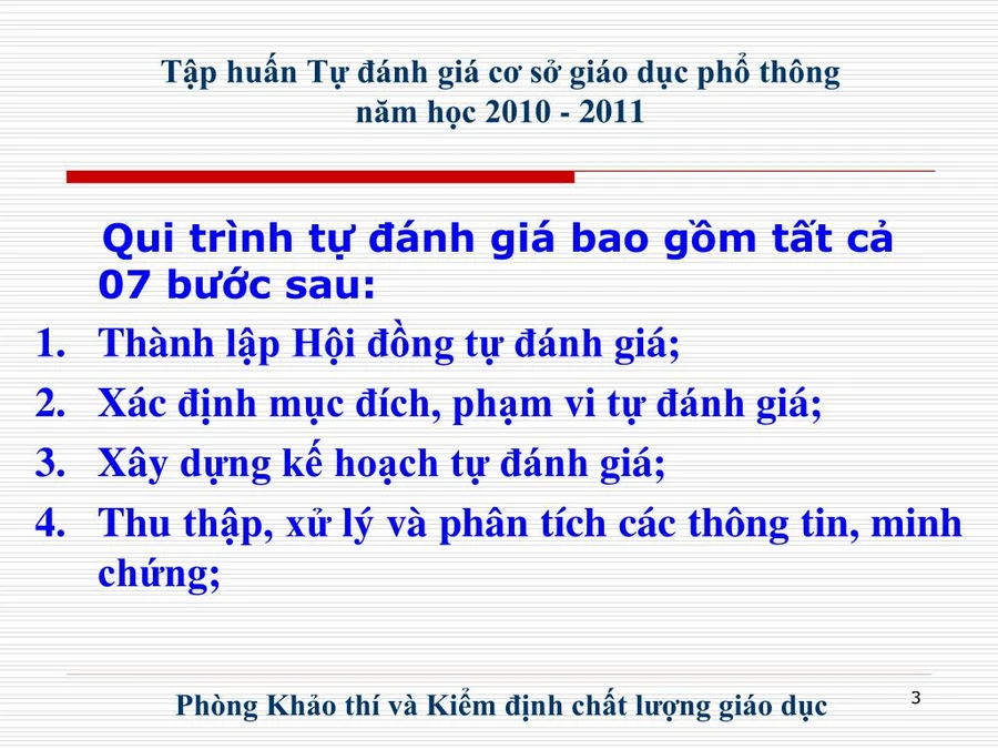 100% cơ sở giáo dục phải hoàn thành tự đánh giá theo tiêu chuẩn mới