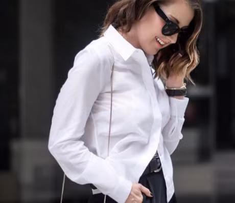 Cach phoi do voi ao so mi cho co nang them xinh - Anh 2