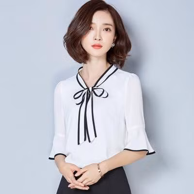 Cach phoi do voi ao so mi cho co nang them xinh - Anh 4