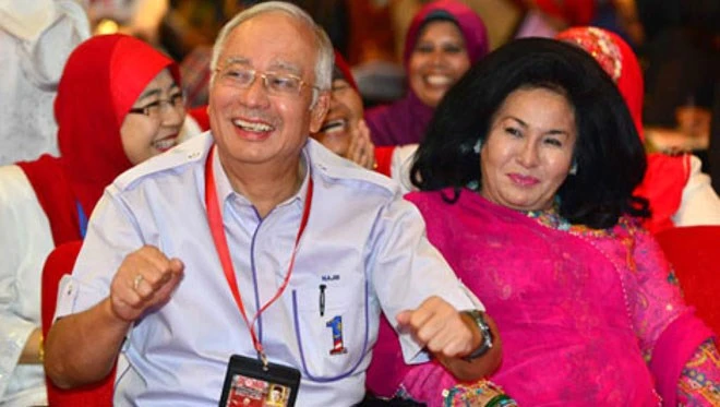 Thủ tướng Malaysia Najib Razak và phu nhân.