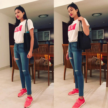 Gu thời trang từ giản dị đến quyến rũ kinh ngạc của Á hậu 3 Miss Eco Nguyễn Thị Thành - Ảnh 2 Gu thoi trang tu gian di den quyen ru kinh ngac cua A hau 3 Miss Eco Nguyen Thi Thanh - Anh 2