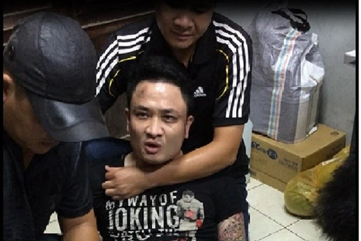 Trùm giang hồ Đức “Cổ Lễ” bị bắt giữ vào năm 2014. Ảnh Thanh Niên