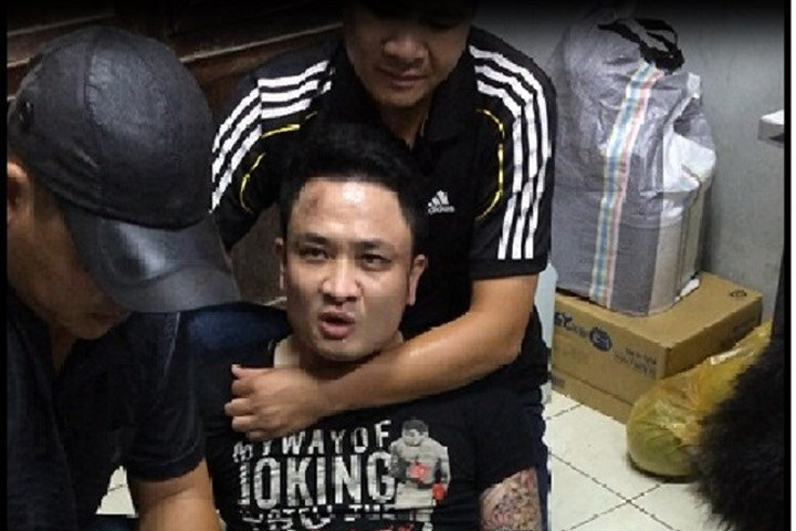 Trùm giang hồ Đức “Cổ Lễ” bị bắt giữ vào năm 2014. Ảnh Thanh Niên