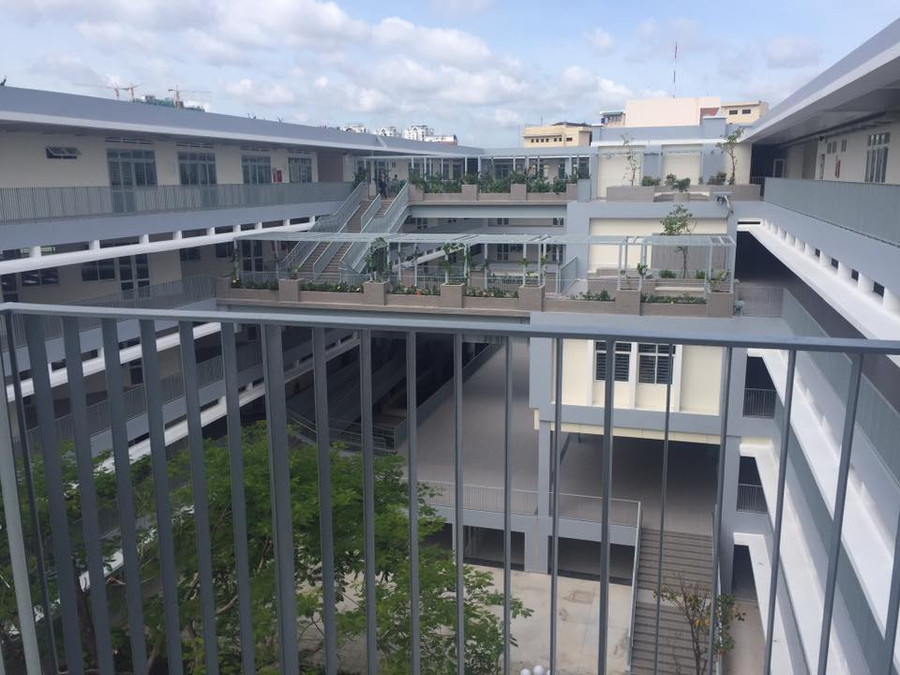 Trường THCS Nguyễn Văn Tố được thiết kế hiện đại Trường THCS Nguyễn Văn Tố được thiết kế hiện đại