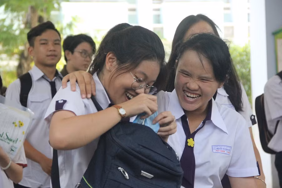 Vui vì làm bài tốt