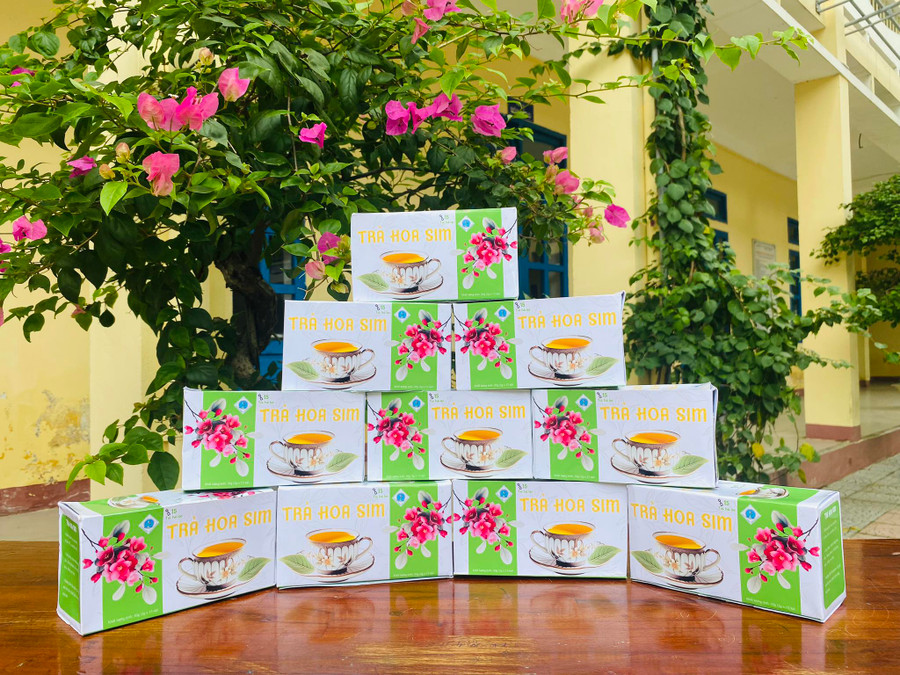 Sản phẩm trà túi lọc hoa sim.