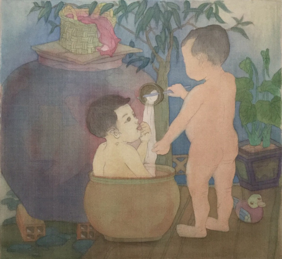 Tác phẩm “Ngày thơ” của tác giả Võ Thị Xuân Ca đoạt giải I Cuộc thi Mỹ thuật TP Cần Thơ năm 2019 Tác phẩm “Ngày thơ” của tác giả Võ Thị Xuân Ca đoạt giải I Cuộc thi Mỹ thuật TP Cần Thơ năm 2019