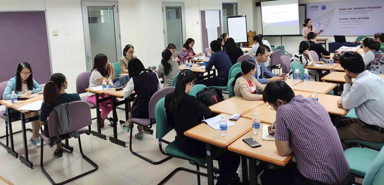 Một buổi training về khởi nghiệp – đổi mới sáng tạo cho GV phổ thông do VNUK phối hợp với Sở GD&ĐT Đà Nẵng tổ chức 