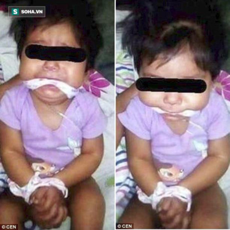 Bé gái 9 tháng bị bạn mẹ trói tay, nhét giẻ vào miệng cho... vui - Ảnh 2 Be gai 9 thang bi ban me troi tay, nhet gie vao mieng cho... vui - Anh 2