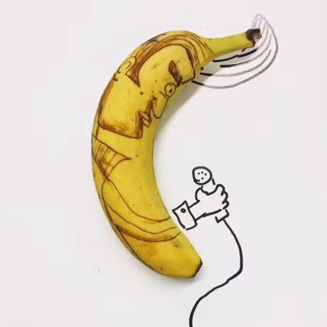 Nhung buc tranh minh hoa hai huoc duoc ve tu chuoi - Anh 11