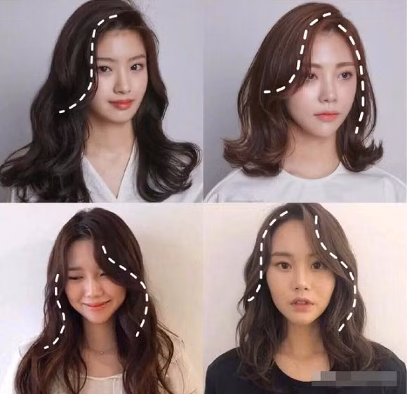 tóc đẹp, chọn kiểu tóc phù hợp khuon mặt, mặt tròn, mặt dài, mặt trái tim, mặt kim cương, mặt trứng ngỗng, trái xoan