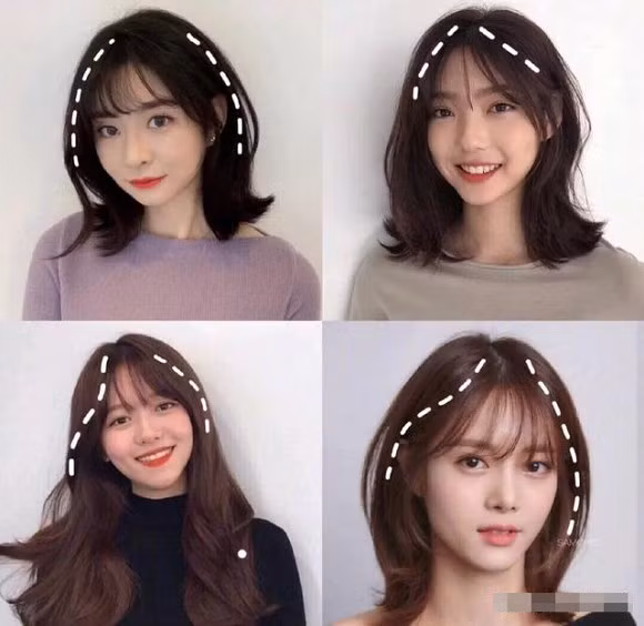 tóc đẹp, chọn kiểu tóc phù hợp khuon mặt, mặt tròn, mặt dài, mặt trái tim, mặt kim cương, mặt trứng ngỗng, trái xoan