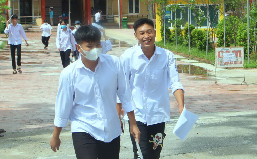 Thí sinh tỉnh Hải Dương tham dự Kỳ thi tốt nghiệp THPT năm 2023. Ảnh: Sở GD&amp;ĐT