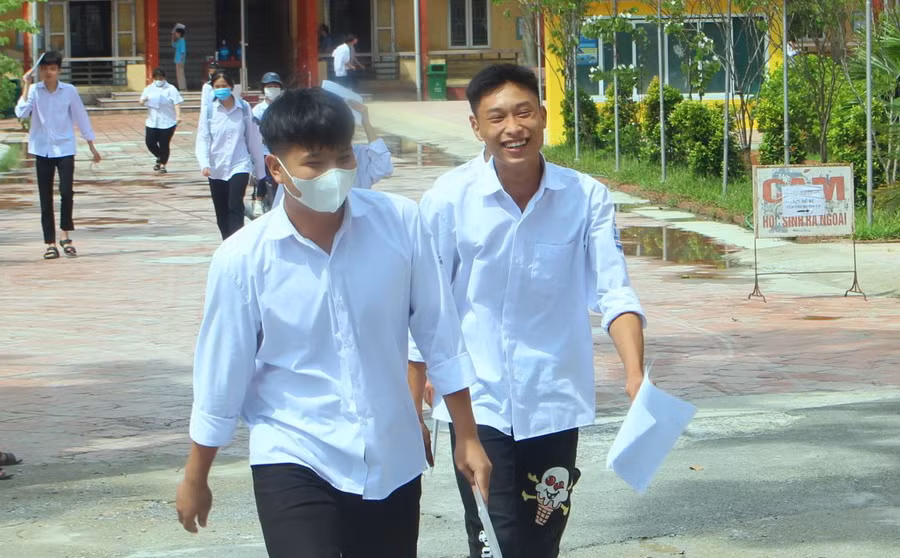 Thí sinh tỉnh Hải Dương tham dự Kỳ thi tốt nghiệp THPT năm 2023. Ảnh: Sở GD&amp;ĐT