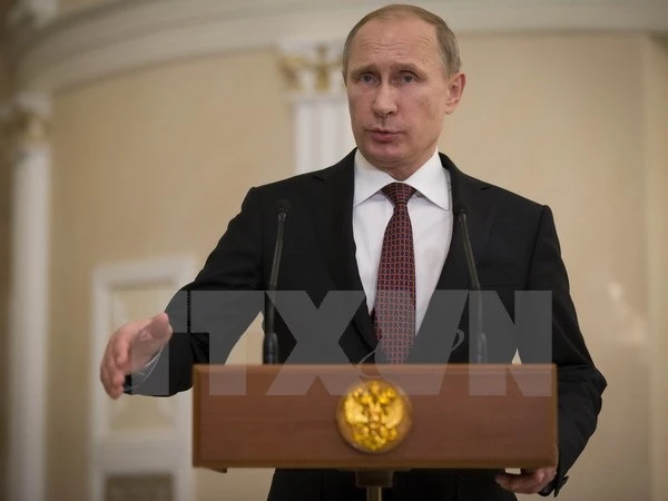 Tổng thống Nga Vladimir Putin. (Nguồn: AFP/TTXVN)
