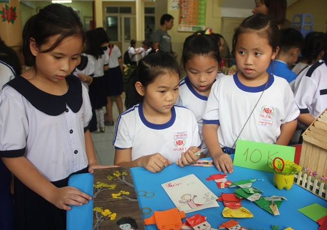 Học sinh Trường Tiểu học Nguyễn Bỉnh Khiêm, quận 1, TPHCM