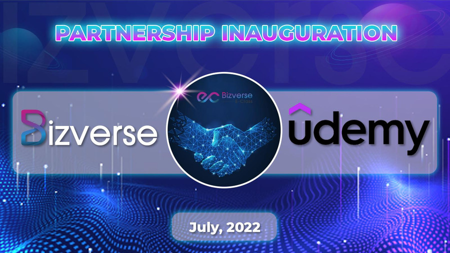 Bizverse hợp tác với nền tảng học trực tuyến hàng đầu thế giới Udemy đưa hơn 200.000 khoá học miễn phí lên Metaverse