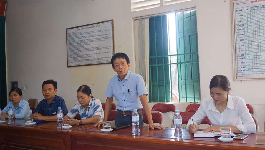 Thầy Bùi Văn Đông, Phó Trưởng phòng GD&ĐT huyện Yên Mô chia sẻ