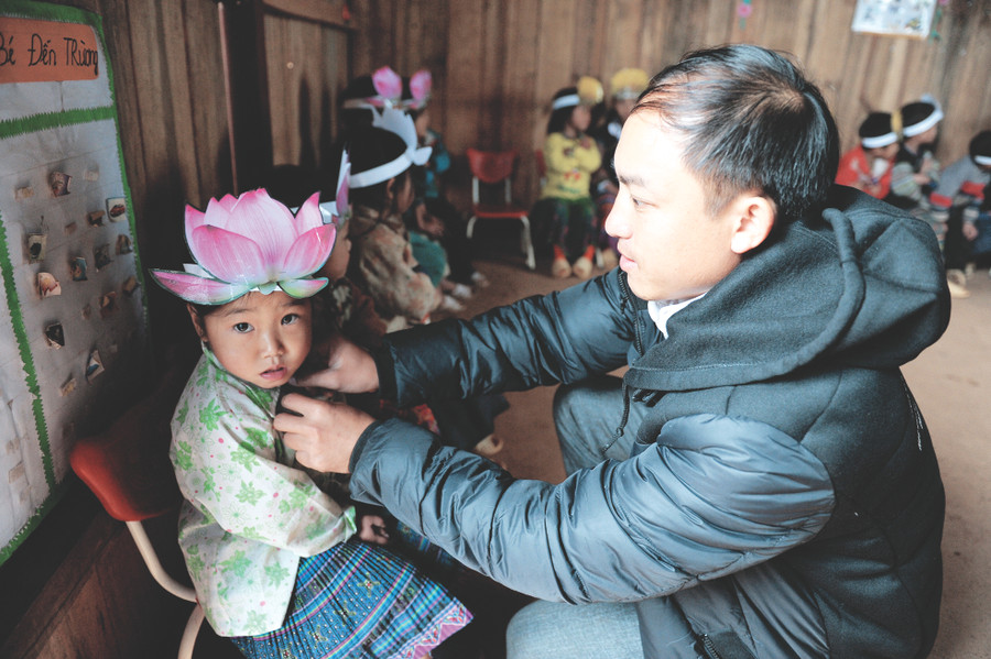 Các em luôn nền nếp nghe lời thầy